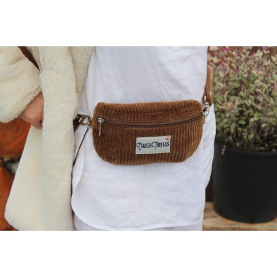 Sweetpea tiny bum bag fanny bag tan cord